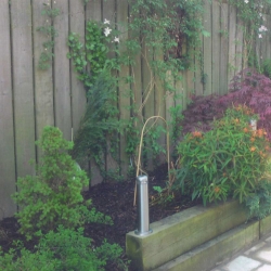 patio & raised shrub sleeper beds - Belfast